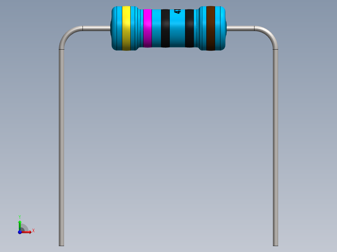 电容器 二极管 电阻器-Resistor 470 Ohm 1 Watt前视图