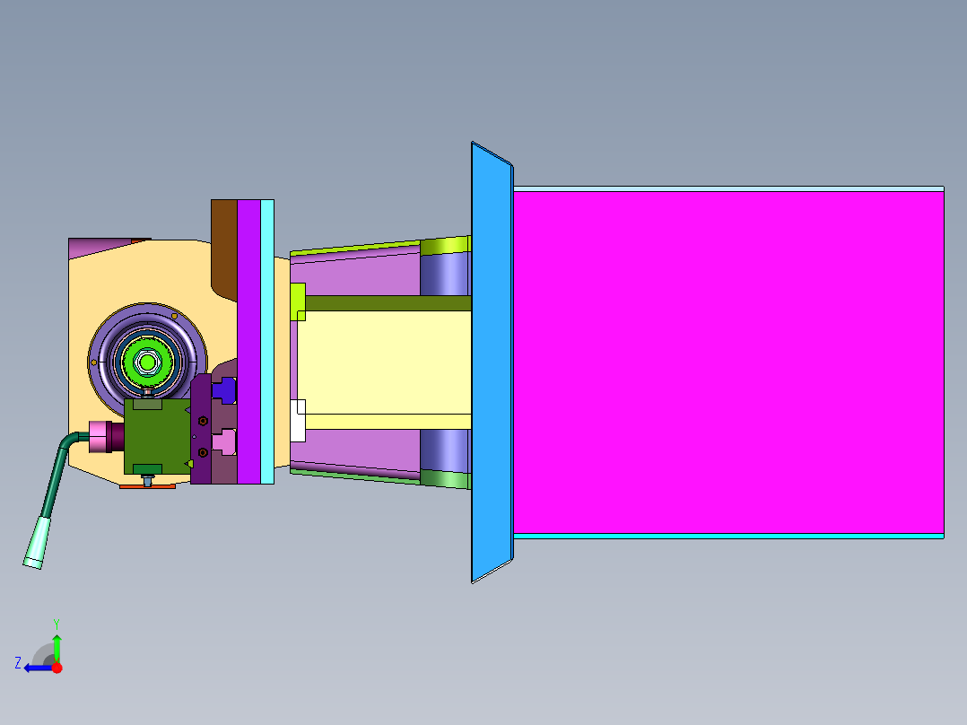 木工合金园锯片磨齿机右视图