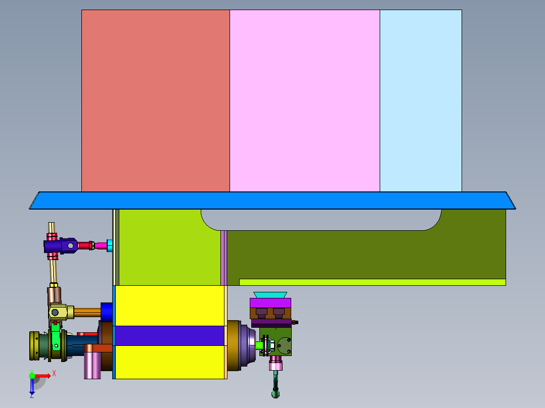 木工合金园锯片磨齿机俯视图
