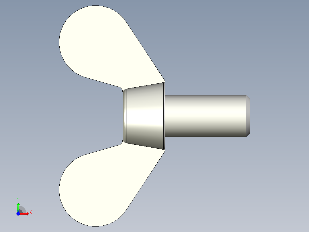 带耳螺钉-DIN_316_Wing_screws_10x1.5x20-15.5-16.5_51_4.4_25_10.stp前视图