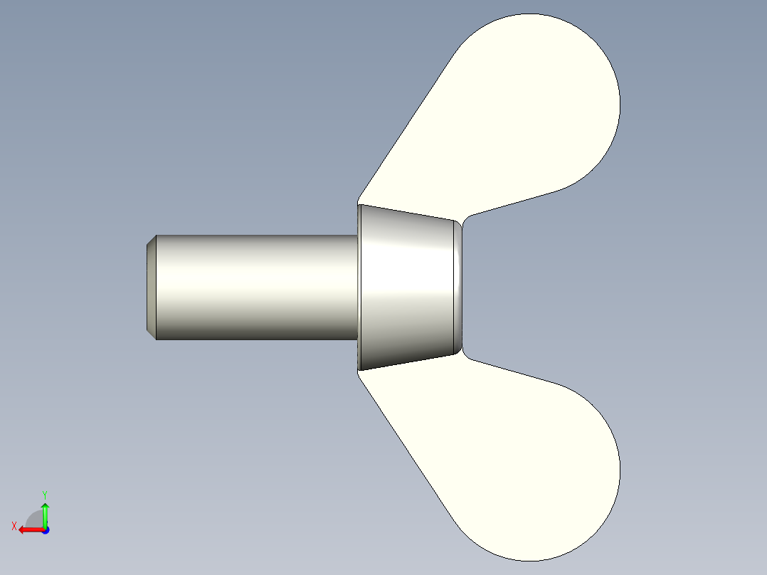 带耳螺钉-DIN_316_Wing_screws_10x1.5x20-15.5-16.5_51_4.4_25_10.stp后视图