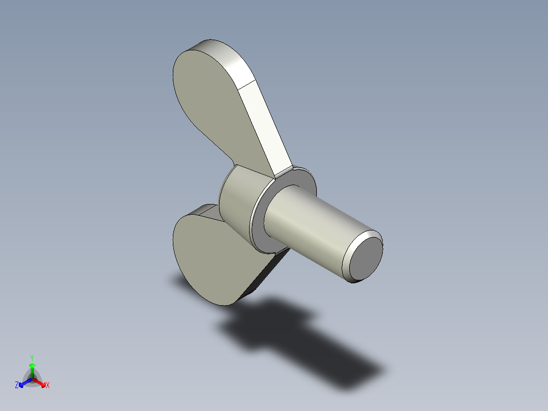 带耳螺钉-DIN_316_Wing_screws_10x1.5x20-15.5-16.5_51_4.4_25_10.stp正等轴测图