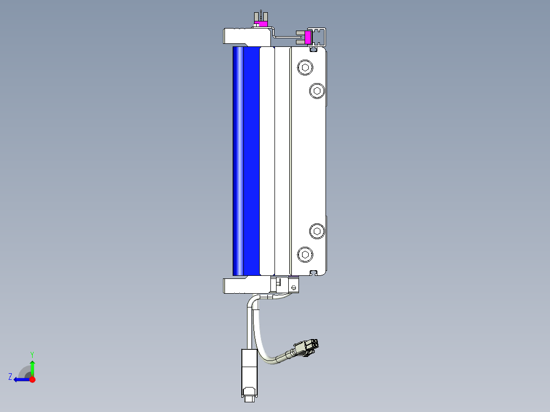 威洛博VL系列直线电机模组-2VL22H3-S1500右视图