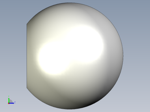 把手頭(不銹鋼)SB-SUS-3D多系列多零件图纸模型左视缩略图