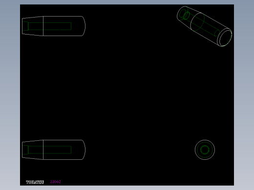 把手I.280-2D多系列多零件图纸模型