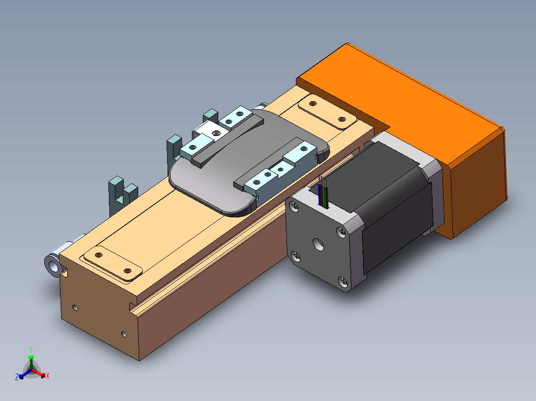 MCH丝杆全封闭MCH5M-BR-42主视图