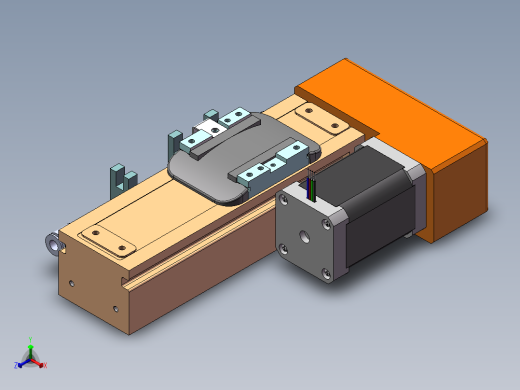 MCH丝杆全封闭MCH5M-BR-42正等轴测缩略图