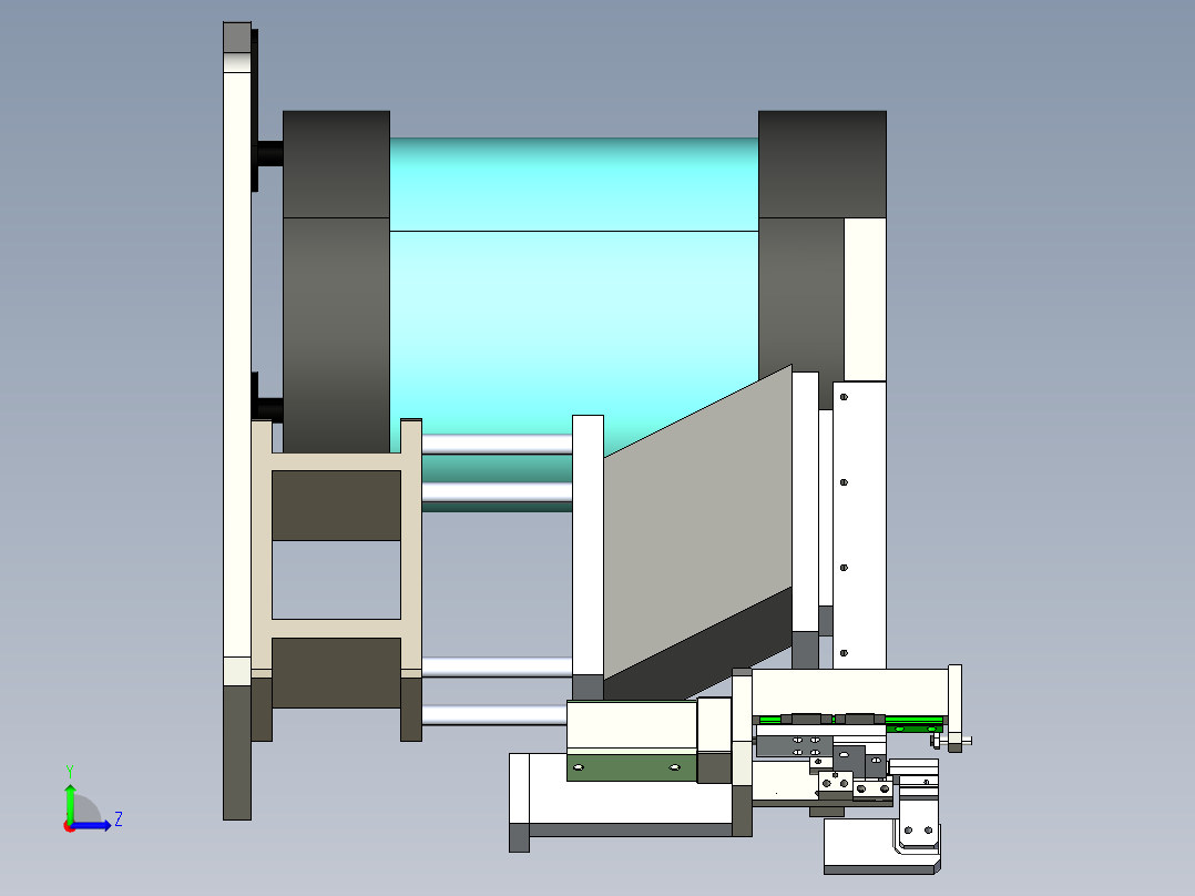 盖帽上料振动盘左视图