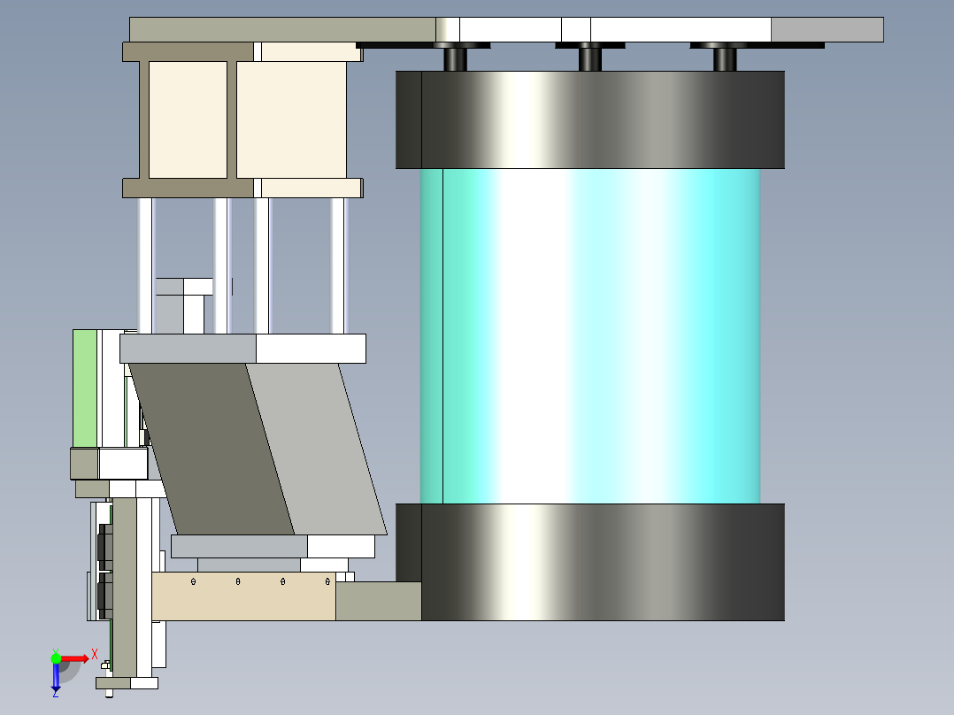 盖帽上料振动盘俯视图