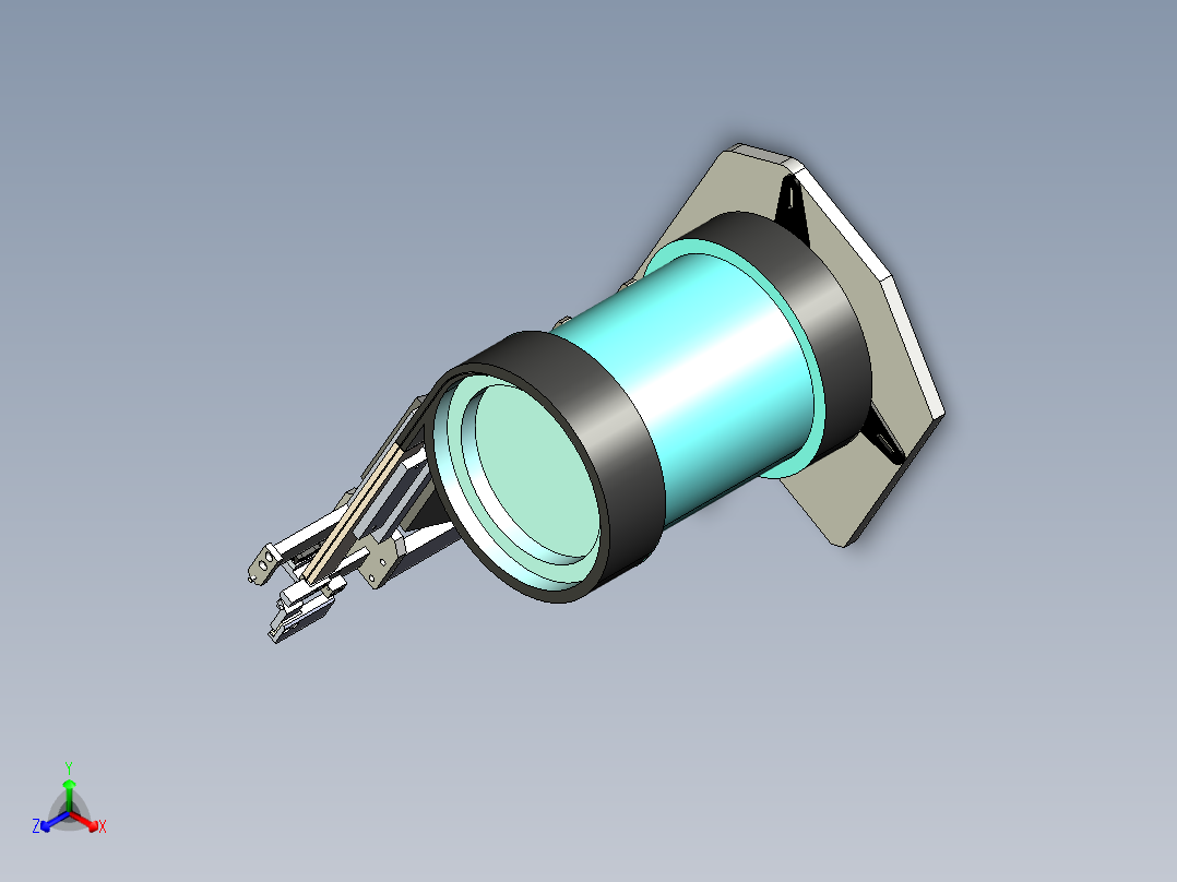 盖帽上料振动盘正等轴测图