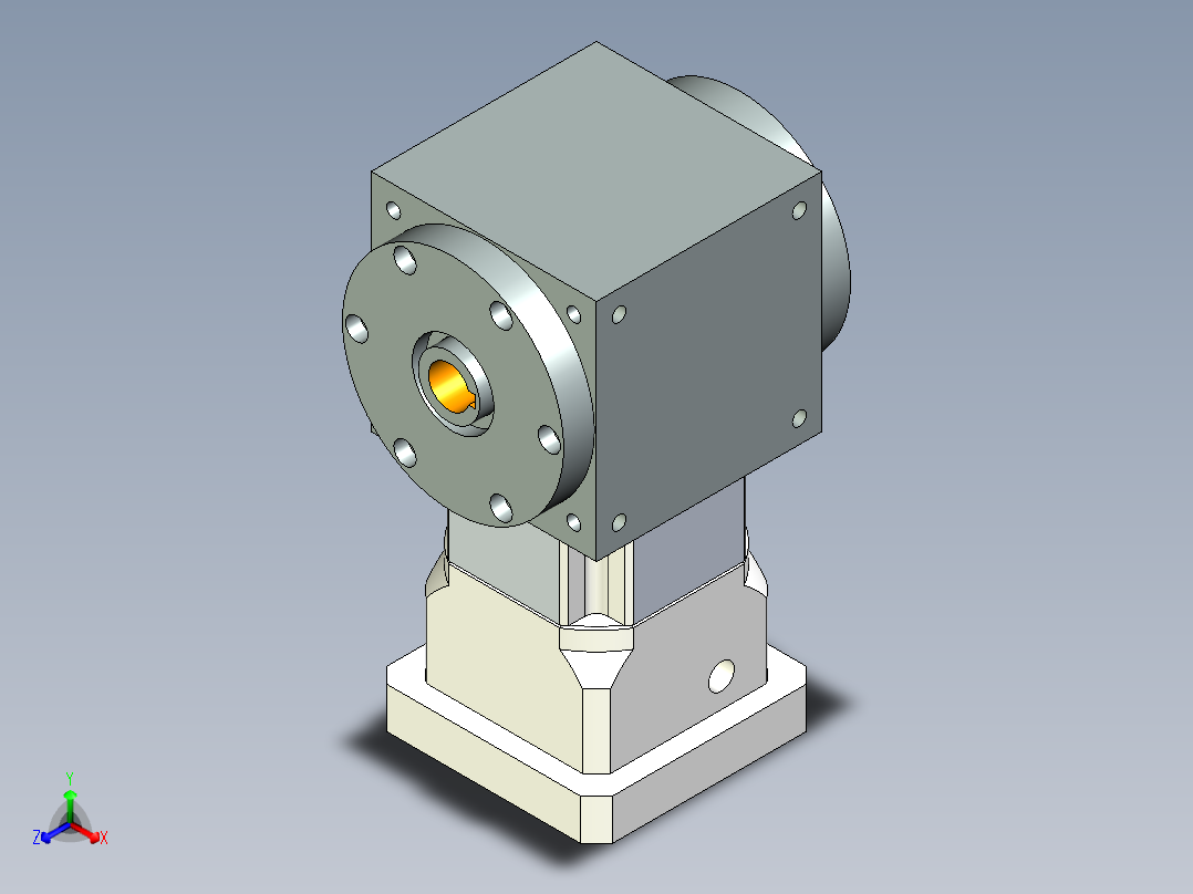 换向器PW110双孔 PGH90-L1 24-95-115-M6.stp主视图