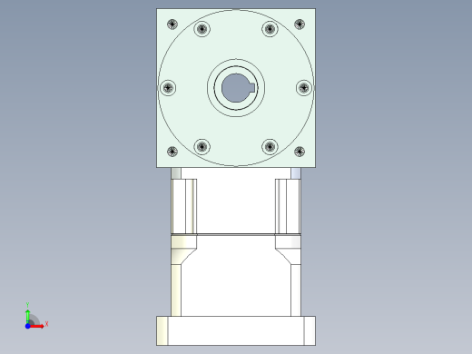 换向器PW110双孔 PGH90-L1 24-95-115-M6.stp前视缩略图