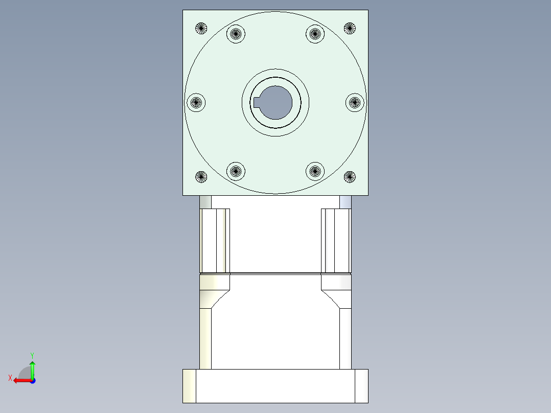 换向器PW110双孔 PGH90-L1 24-95-115-M6.stp后视图