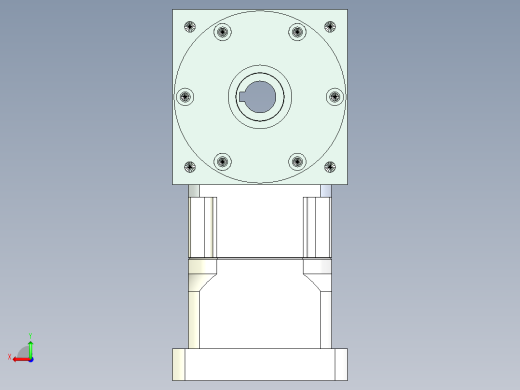 换向器PW110双孔 PGH90-L1 24-95-115-M6.stp后视缩略图