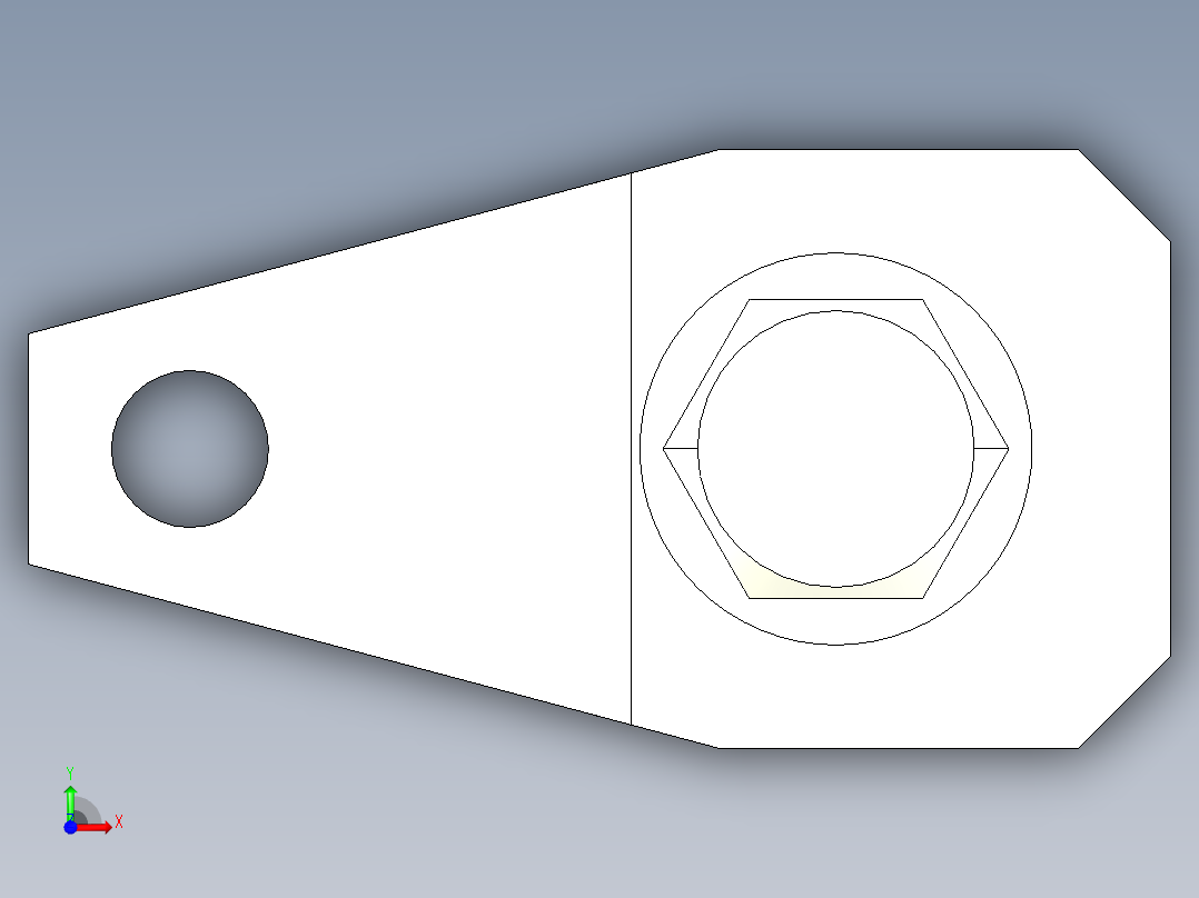 下壓夾具2331(A)-3D多系列多零件图纸模型前视图