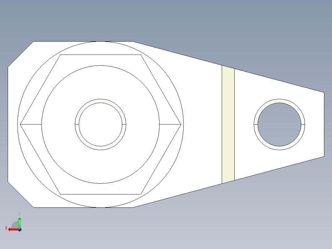 下壓夾具2331(A)-3D多系列多零件图纸模型后视图