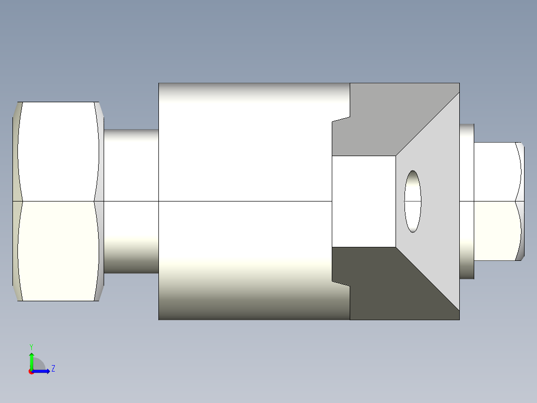 下壓夾具2331(A)-3D多系列多零件图纸模型左视图