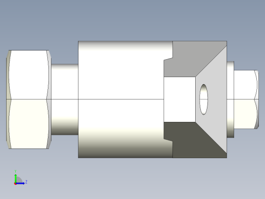 下壓夾具2331(A)-3D多系列多零件图纸模型左视缩略图