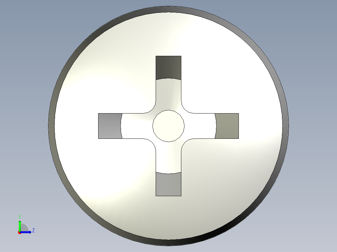 Cross_recessed_head-M3-15-15-2.5-6-3.5.stp螺钉-左视图