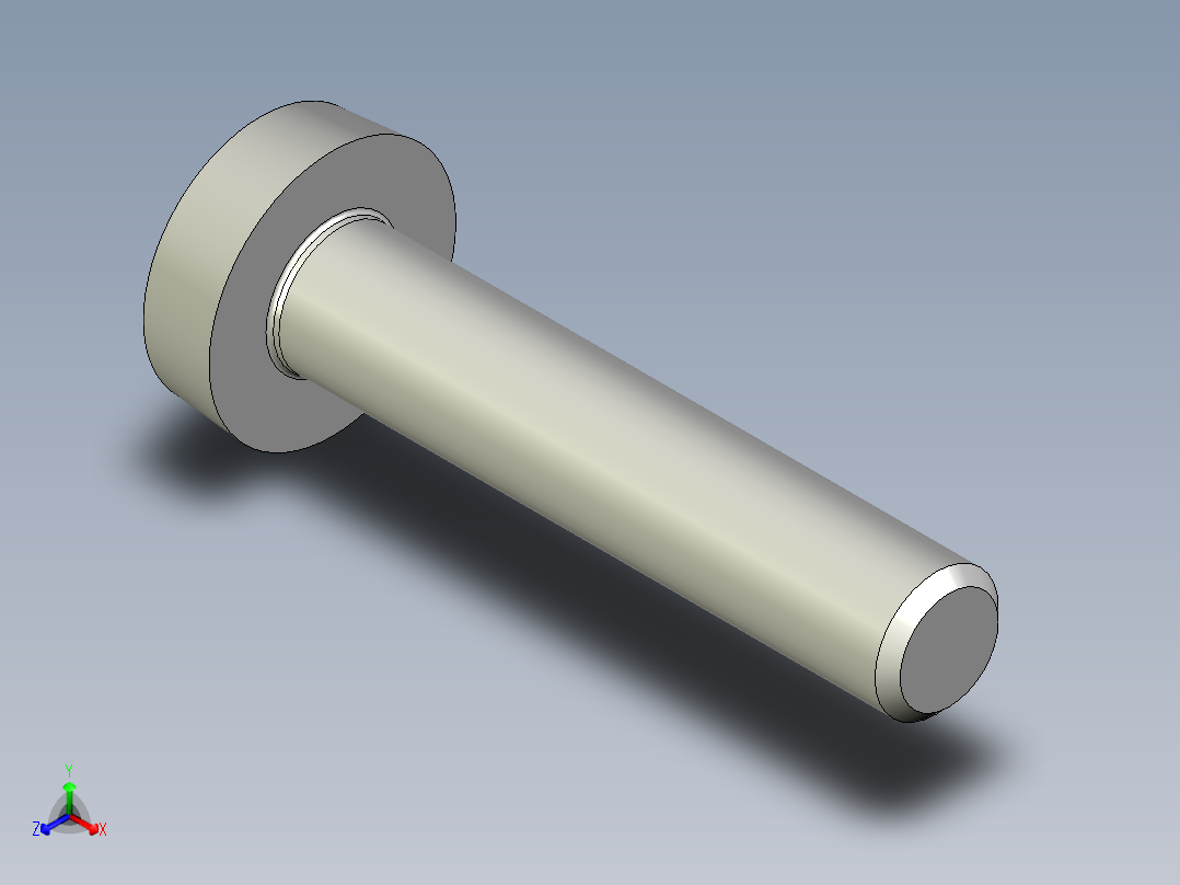 Cross_recessed_head-M3-15-15-2.5-6-3.5.stp螺钉-正等轴测图