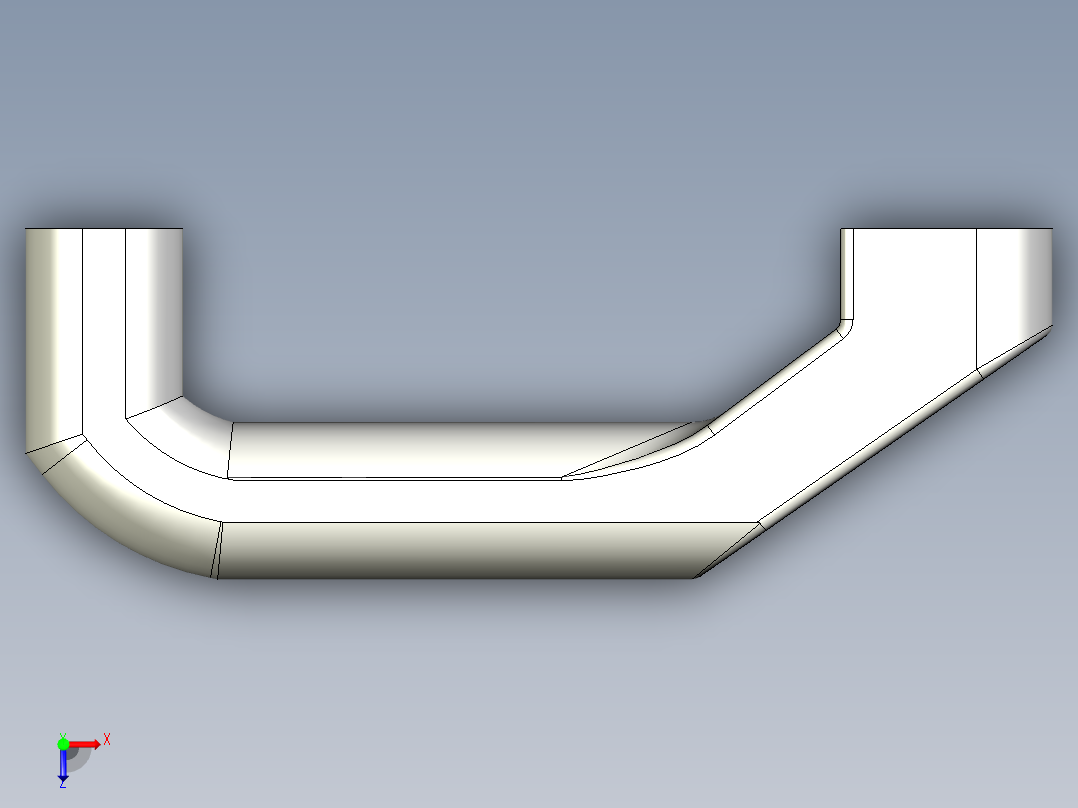 取手(塑膠)BD-3D多系列多零件图纸模型俯视图