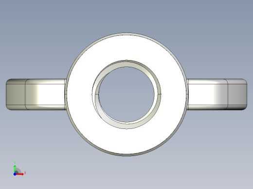 蝶形螺母-WING NUT M10 x 1.5mm Thread.IGS前视缩略图