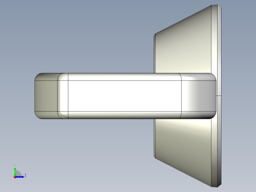 蝶形螺母-WING NUT M10 x 1.5mm Thread.IGS左视缩略图