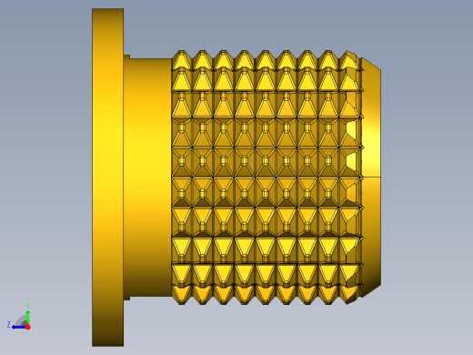 膨胀插入M3，齐平和法兰头类型右视缩略图