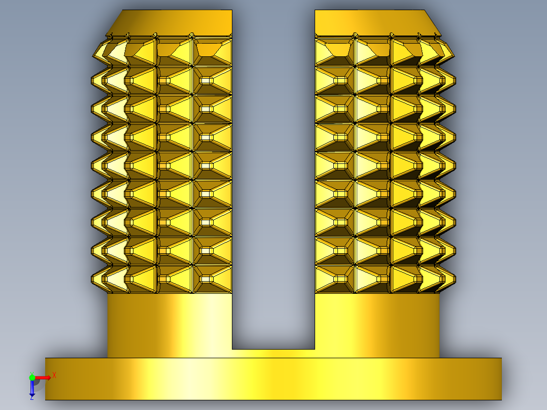 膨胀插入M3，齐平和法兰头类型俯视图