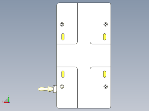 G2-C-CNC1笔记本CNC工装夹具三维模型后视缩略图