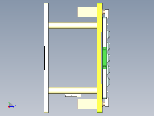 G2-C-CNC1笔记本CNC工装夹具三维模型左视缩略图
