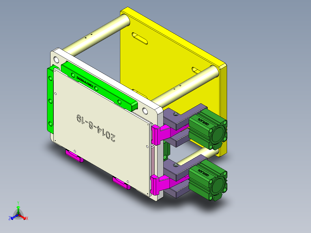 ZAZ00-A-c笔记本CNC工装夹具三维模型nc1-1023主视图