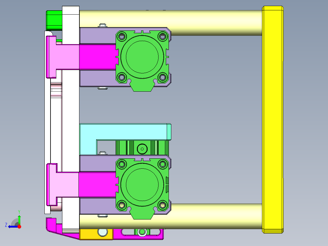 ZAZ00-A-c笔记本CNC工装夹具三维模型nc1-1023右视图