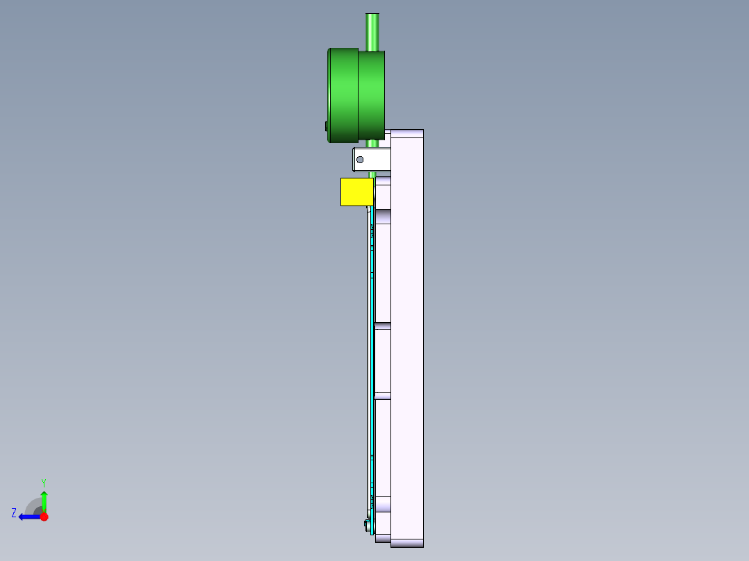 ZAZ00-A笔记本CNC工装夹具三维模型-1107右视图