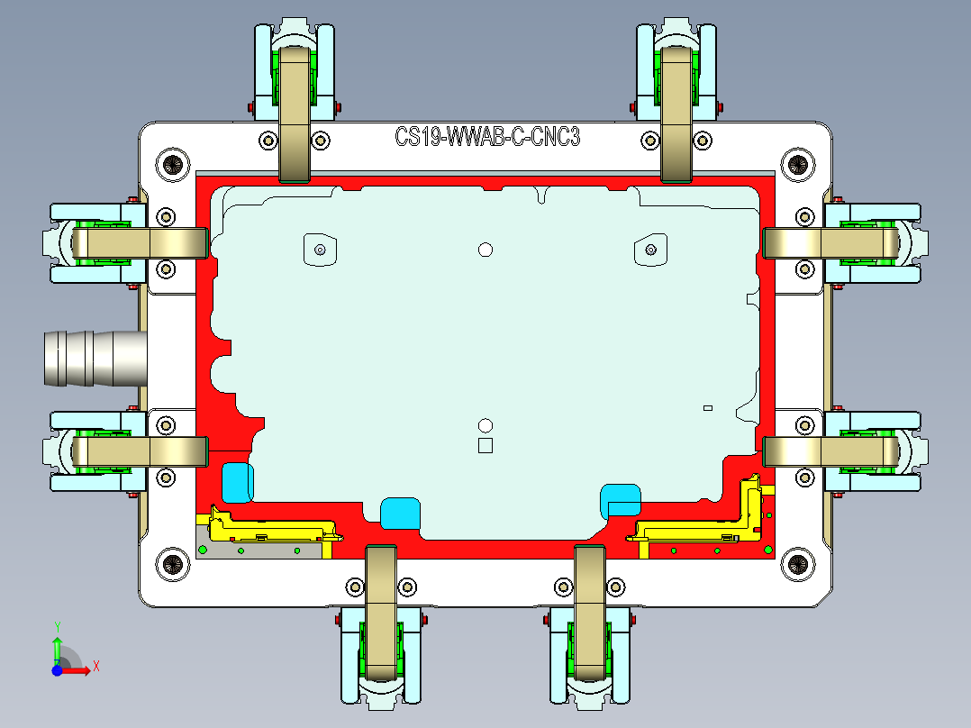 CS19-WWAB-C-CNC3笔记本CNC工装夹具三维模型-180806前视图