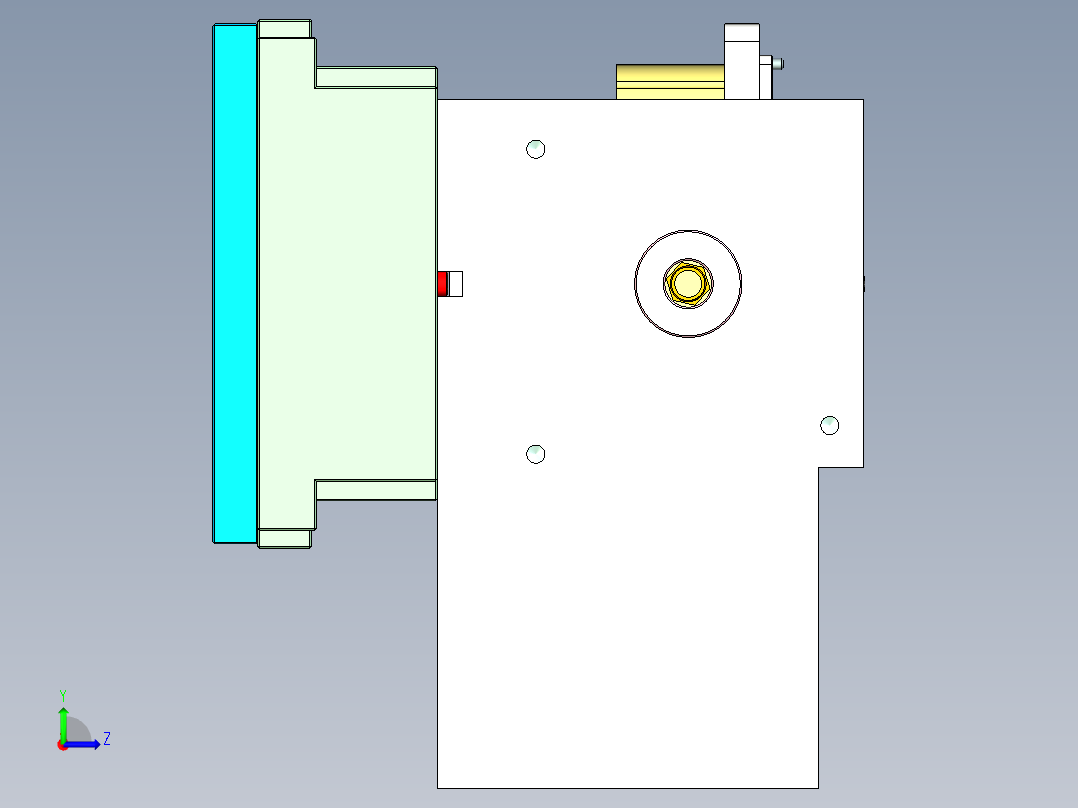 ZAZ00-Aam-A-笔记本CNC工装夹具三维模型CNC3-0209左视图