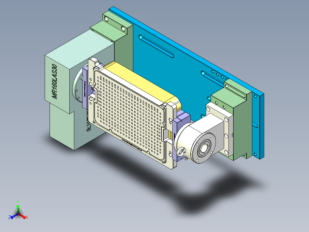 ZAZ00-Aam-A-笔记本CNC工装夹具三维模型CNC3-0209正等轴测图