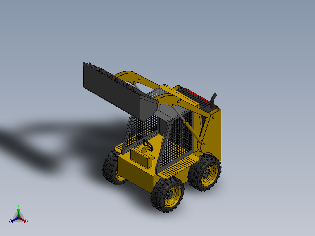 推土机正等轴测图