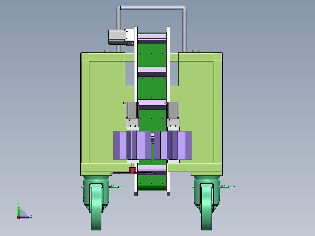 莴笋收割机3D左视图