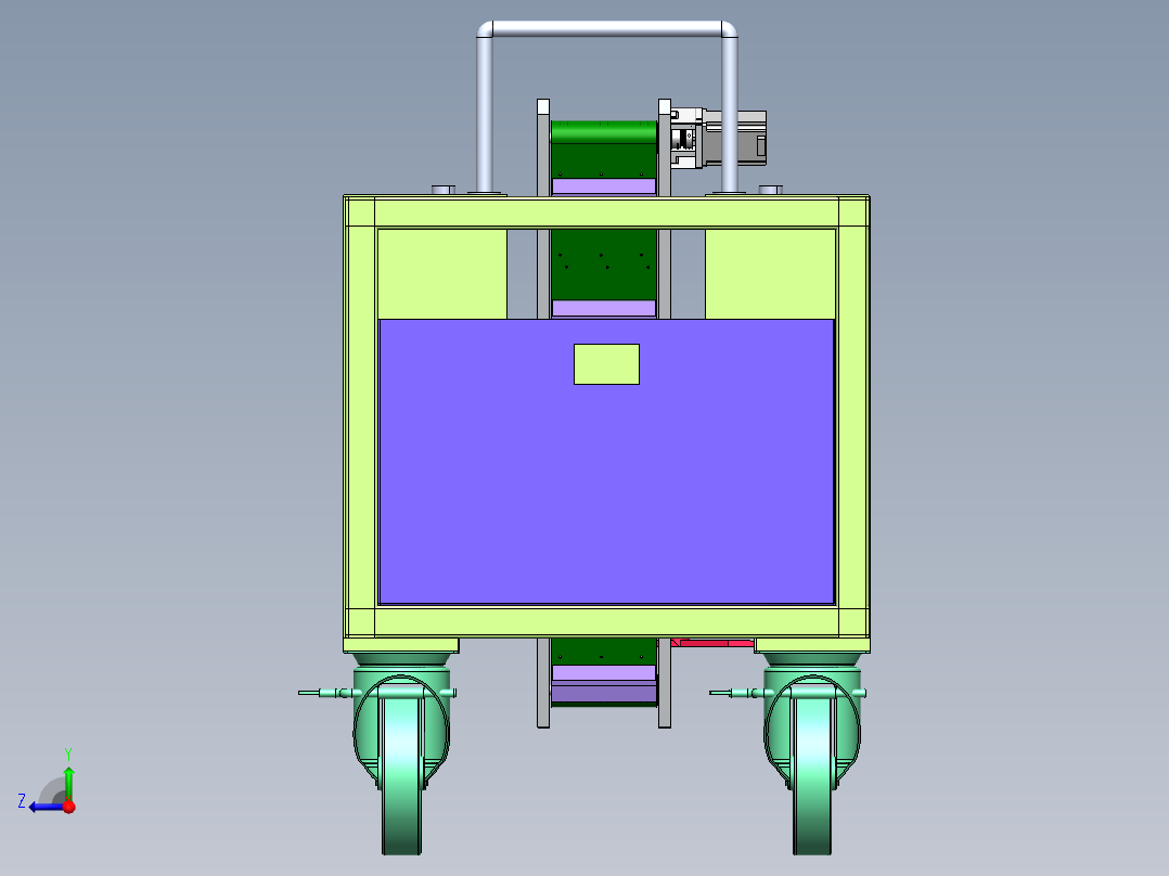 莴笋收割机3D右视图