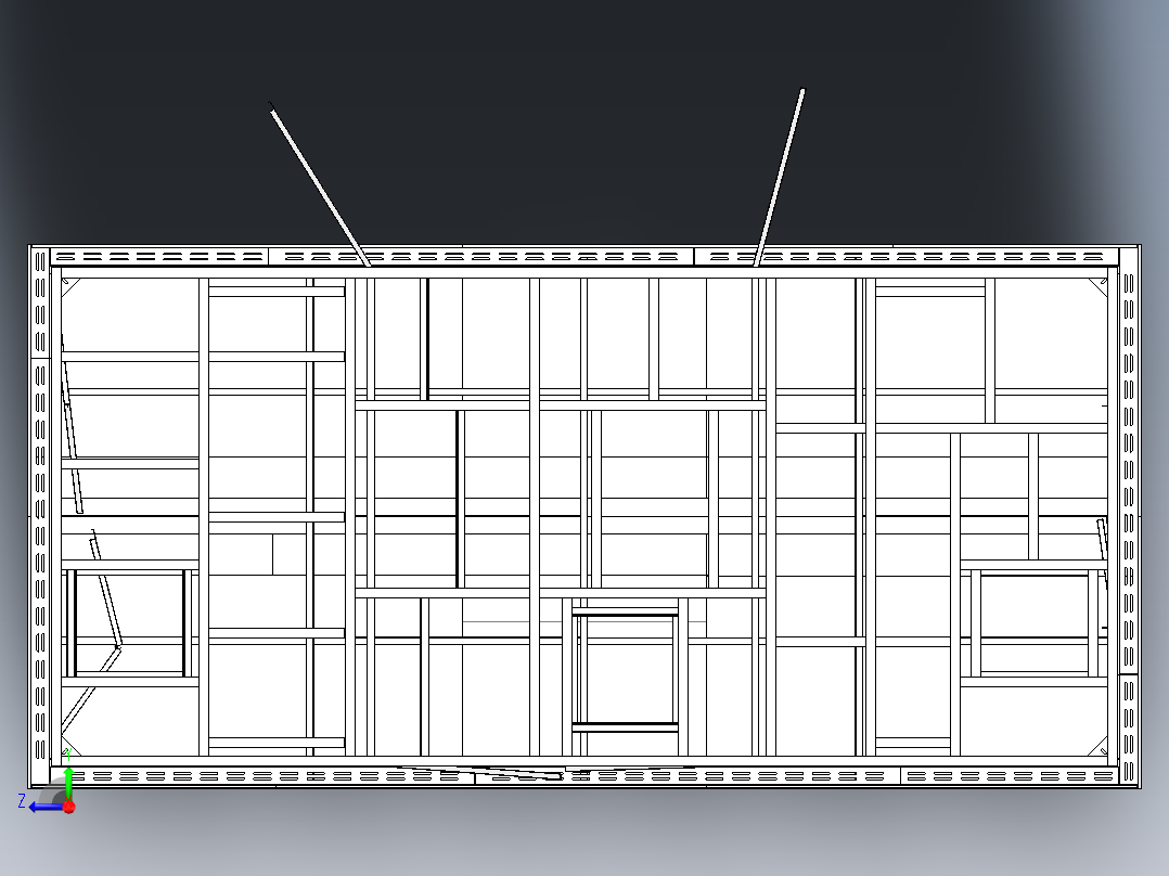 电控柜、框架箱变右视图