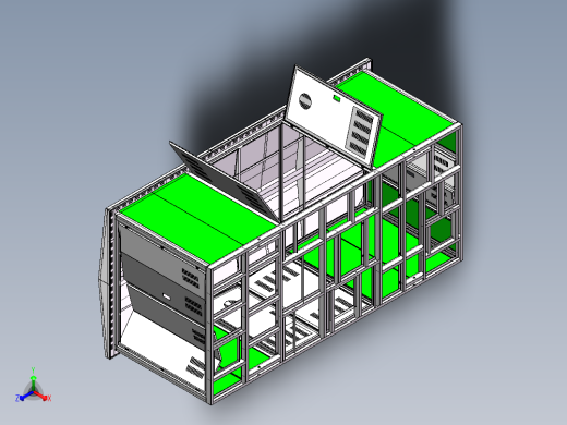 电控柜、框架箱变正等轴测缩略图