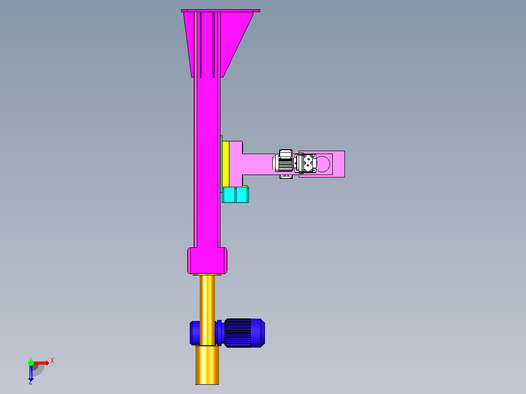 夹取工装设计俯视图