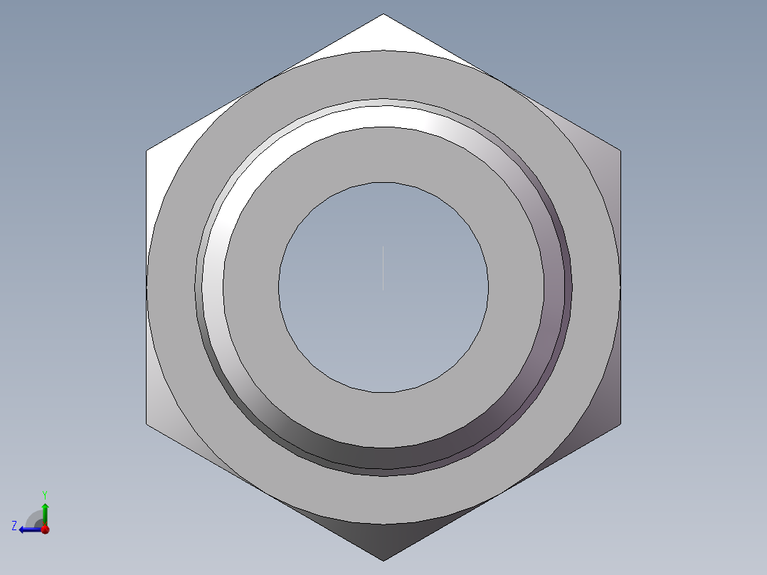 英制锥管螺纹直接头、1DT-24-08SP右视图