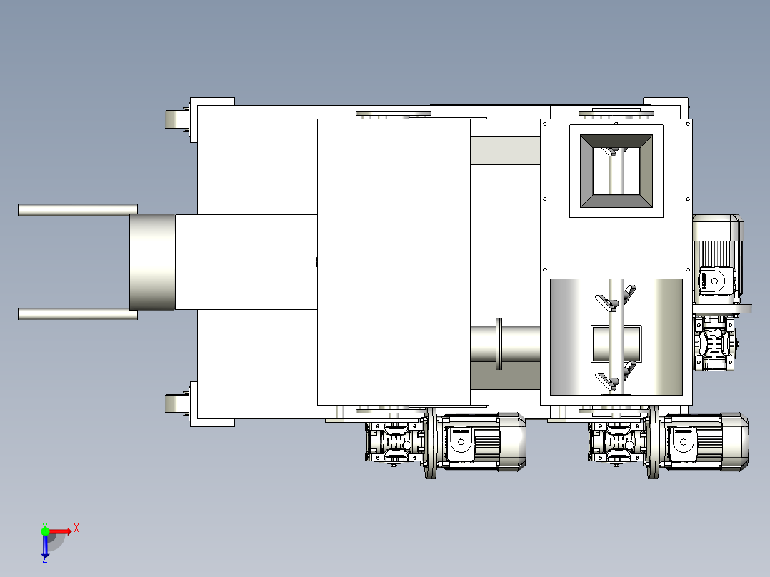 面条机设计图档俯视图