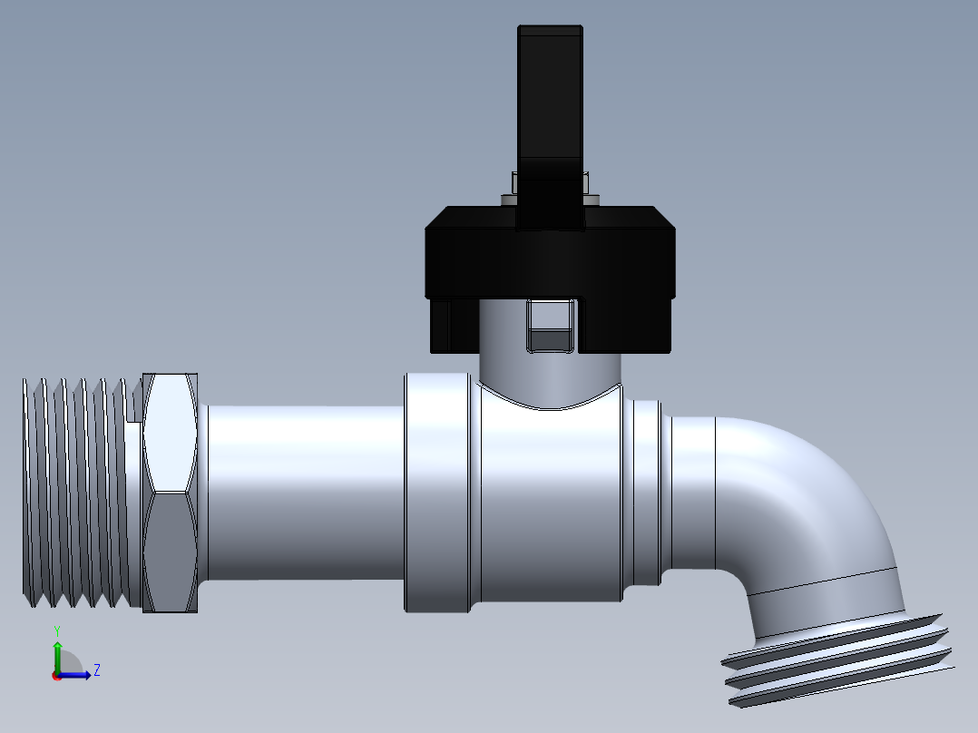 水龙头 花洒(8)左视图