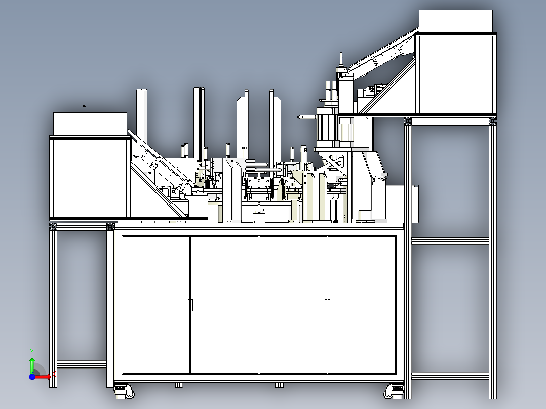 汽车阀板组件自动装配机（SW设计）前视图