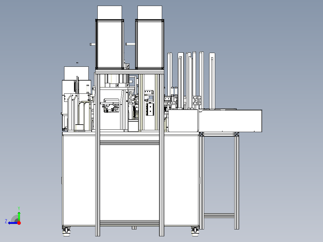 汽车阀板组件自动装配机（SW设计）右视图