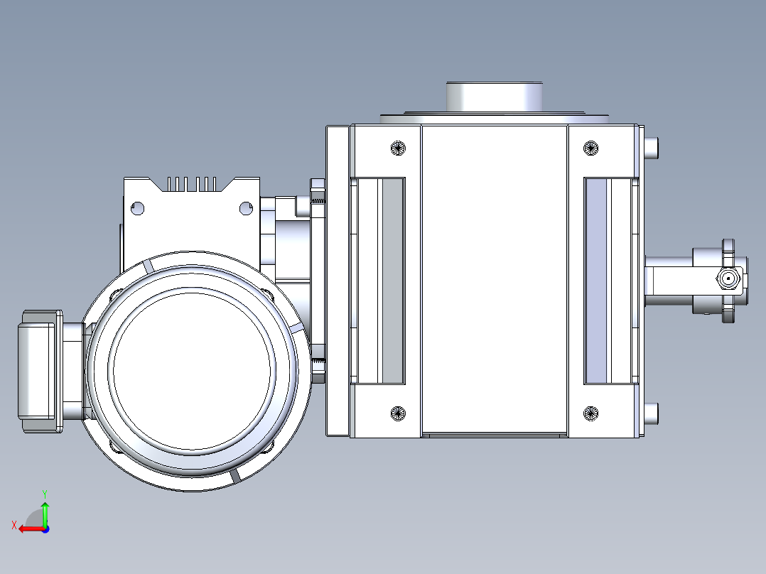 RU140DF意米精密分割器后视图