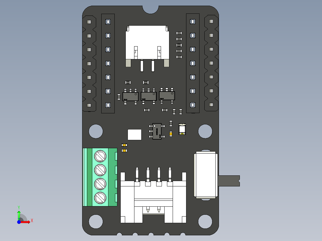 COB LED 驱动板前视图